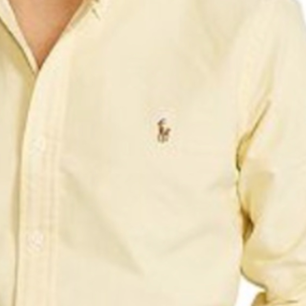 Another Polo by Ralph Lauren Oxford Shirt - Classic Large Yellow